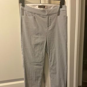 Sophisticated, comfortable pin-stripe straight-leg pants